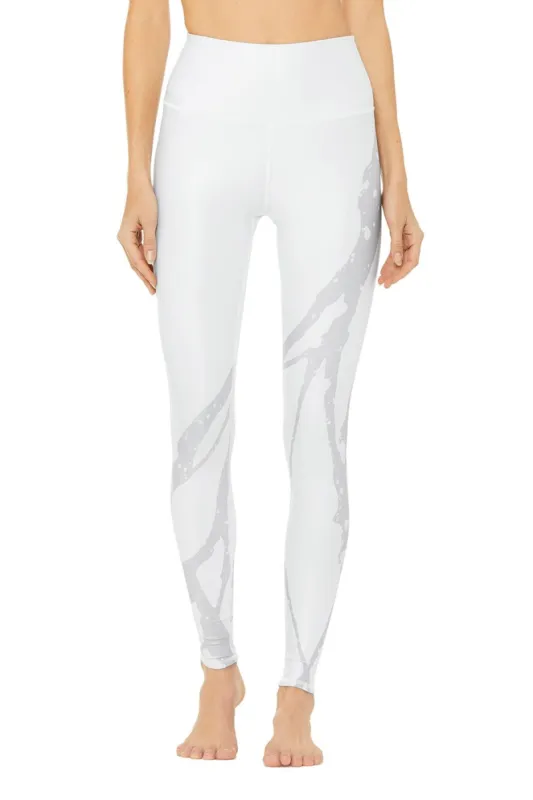 High-Waist Airlift Legging - Zuma Print - White Zuma sold by Alo Yoga