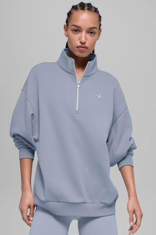 Accolade 1/4 Zip Pullover - Winter Frost made by Alo Yoga