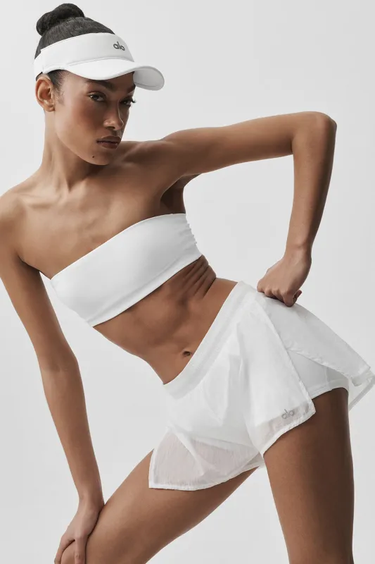 Airbrush Bandeau Bra - White made by Alo Yoga