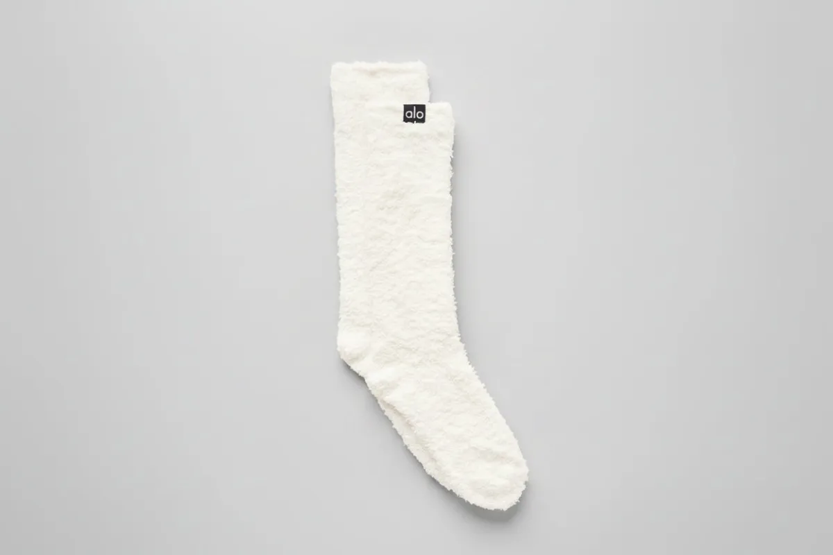 Women's Plush Lush Sock - Ivory made by Alo Yoga