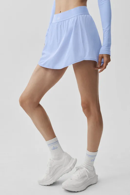 Match Point Tennis Skirt - Light Provence Blue made by Alo Yoga