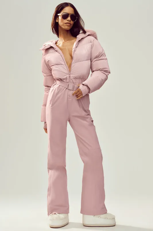 Polar Star Ski Suit - Pink Champagne made by Alo Yoga