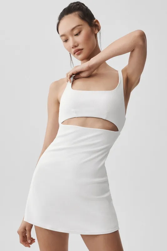 Slice Tennis Dress - White made by Alo Yoga