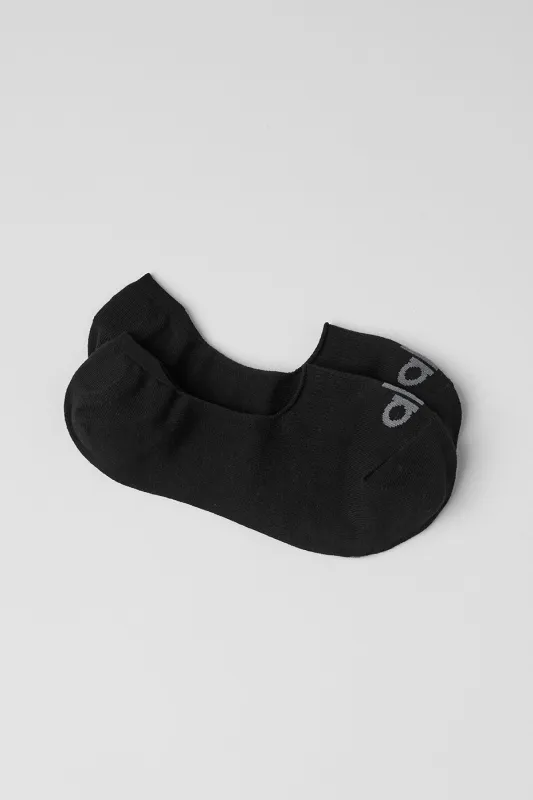 Unisex Conceal Sock - Black/Anthracite made by Alo Yoga