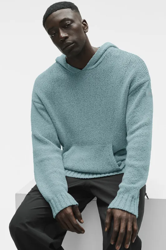 Textured Knit Hoodie - Desert Sage made by Alo Yoga