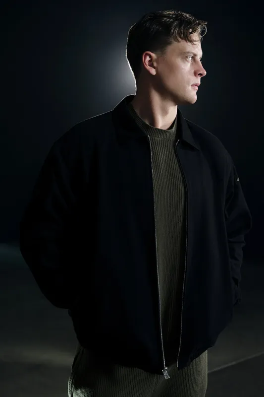 Cotton Canvas Coaches Jacket - Black made by Alo Yoga