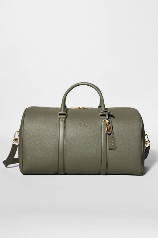 ALO Voyage Duffle - Olive Tree Leather made by Alo Yoga