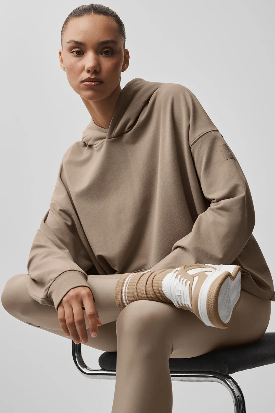 Double Take Hoodie - Gravel sold by Alo Yoga product image thumbnail 4