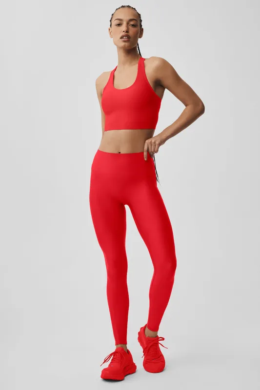 Airlift High-Waist Sleek Legging - Bright Red made by Alo Yoga