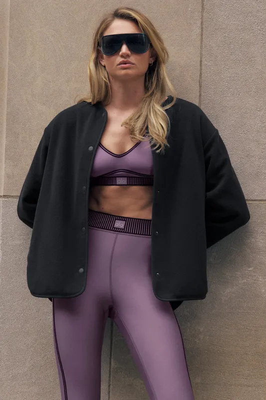 Polar Fleece Take Note Jacket - Black made by Alo Yoga