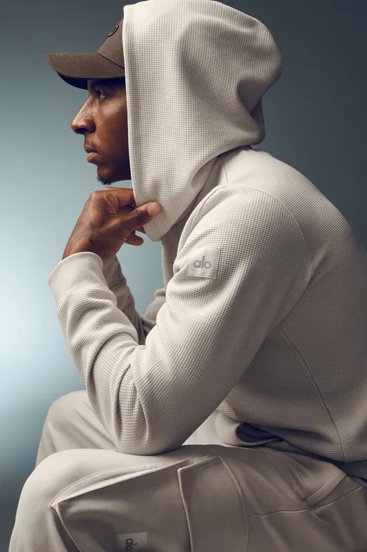 Waffle Lounge Hoodie - Bone made by Alo Yoga