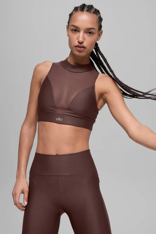 Airlift Mesh Infatuation Bra - Brownstone made by Alo Yoga