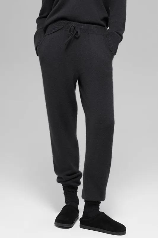 Wool Cashmere High-Waist New Class Jogger - Black made by Alo Yoga