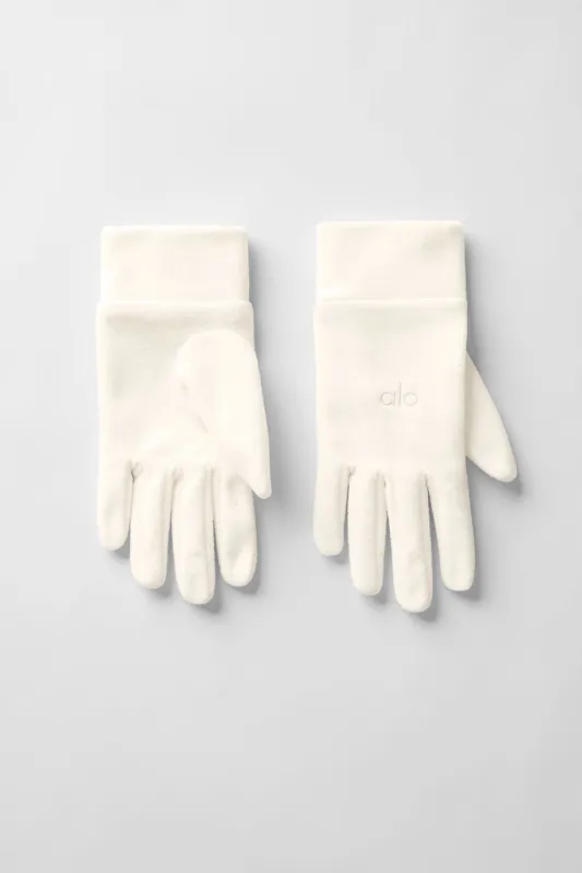 Performance Fleece Glove - Ivory/Ivory made by Alo Yoga