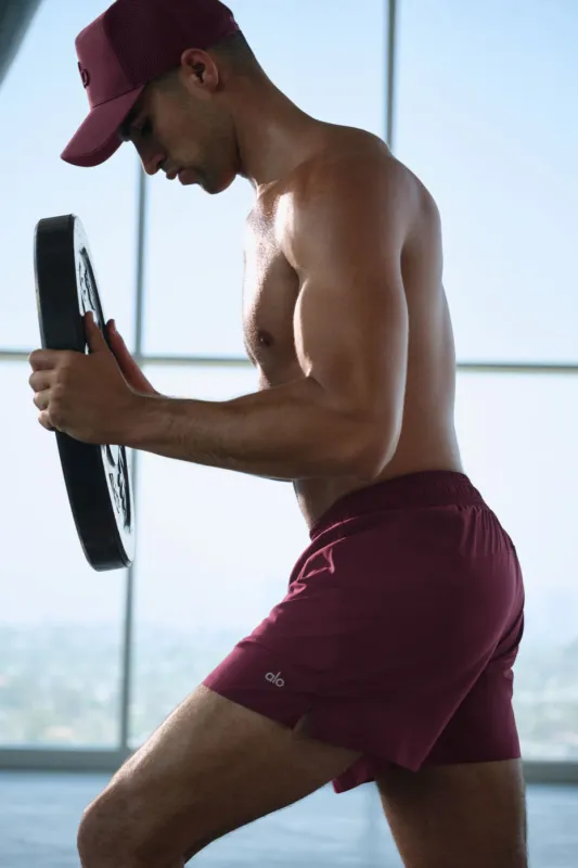 5" Adapt Running Short - Burgundy made by Alo Yoga