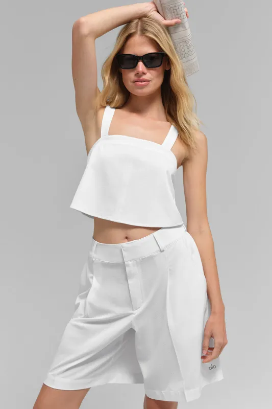Cropped Dreamscape Tank - White made by Alo Yoga