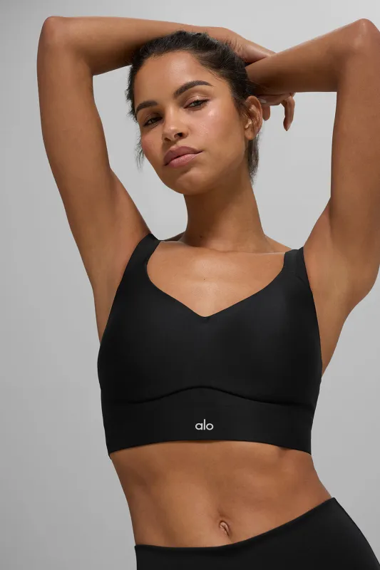 Airlift Endurance High-Impact Bra - Black made by Alo Yoga
