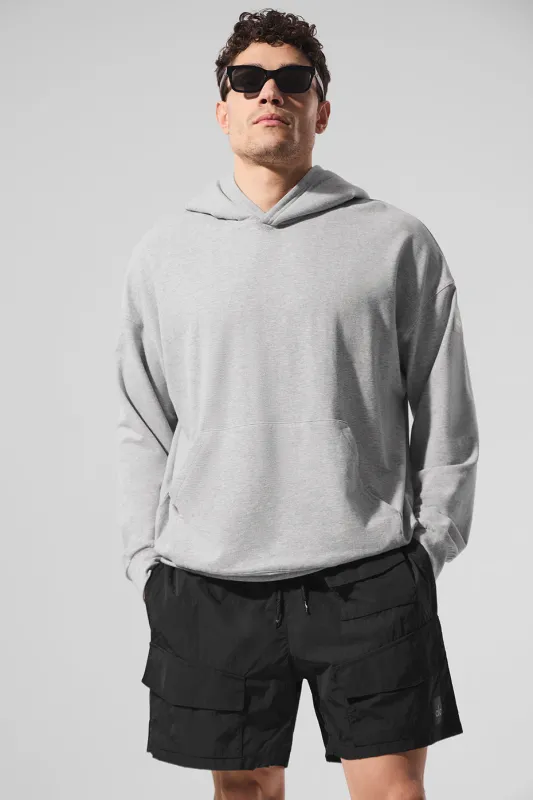 Double Take Hoodie - Athletic Heather Grey made by Alo Yoga