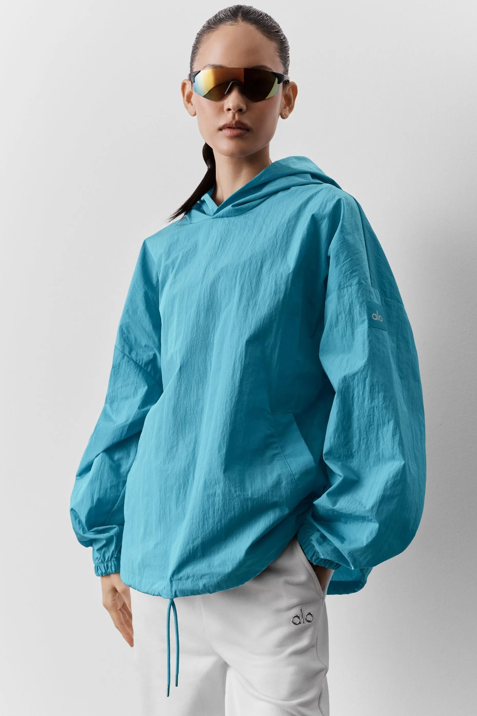 Axis Hooded Pullover - Blue Breeze sold by Alo Yoga
