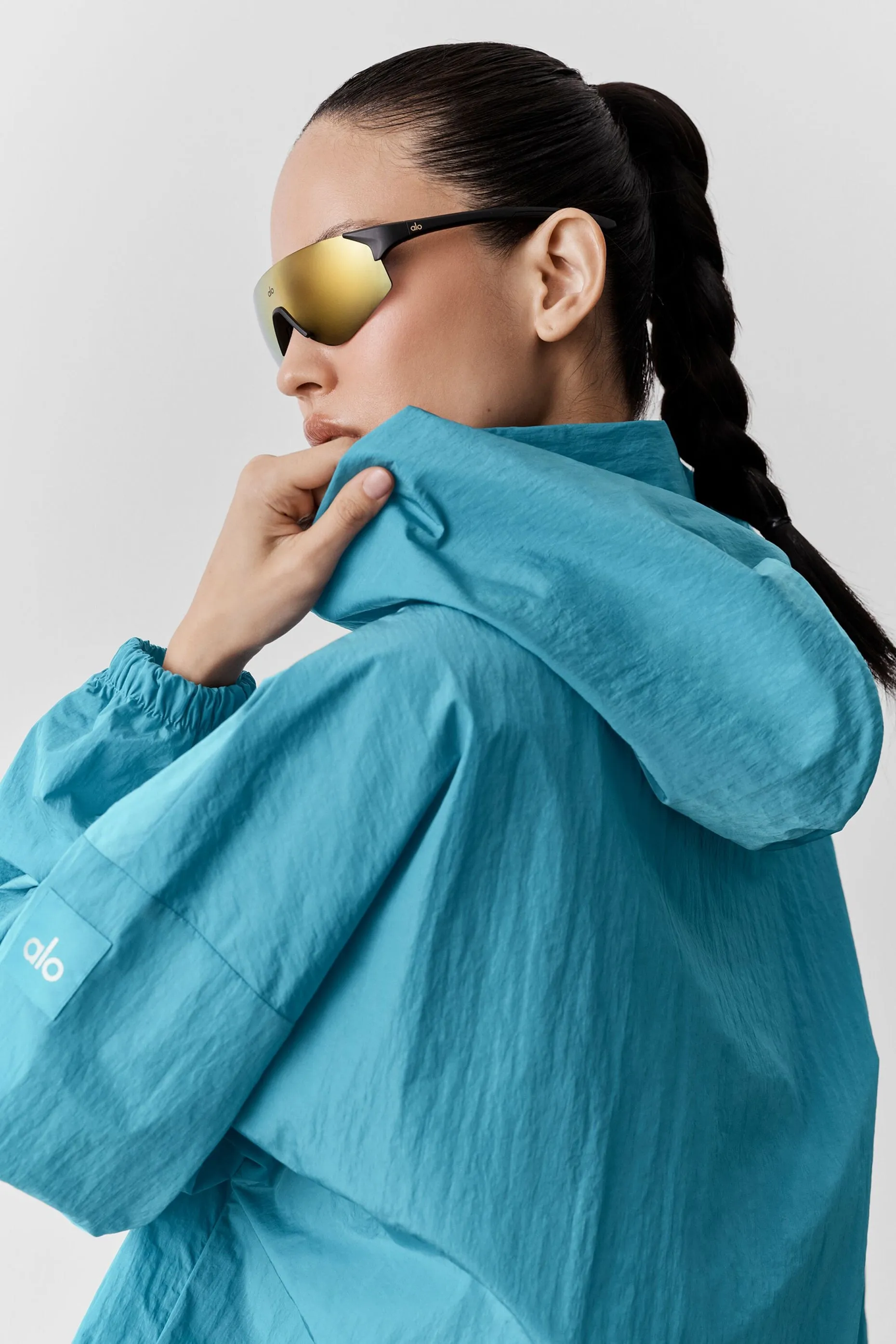 Axis Hooded Pullover - Blue Breeze sold by Alo Yoga product image thumbnail 3