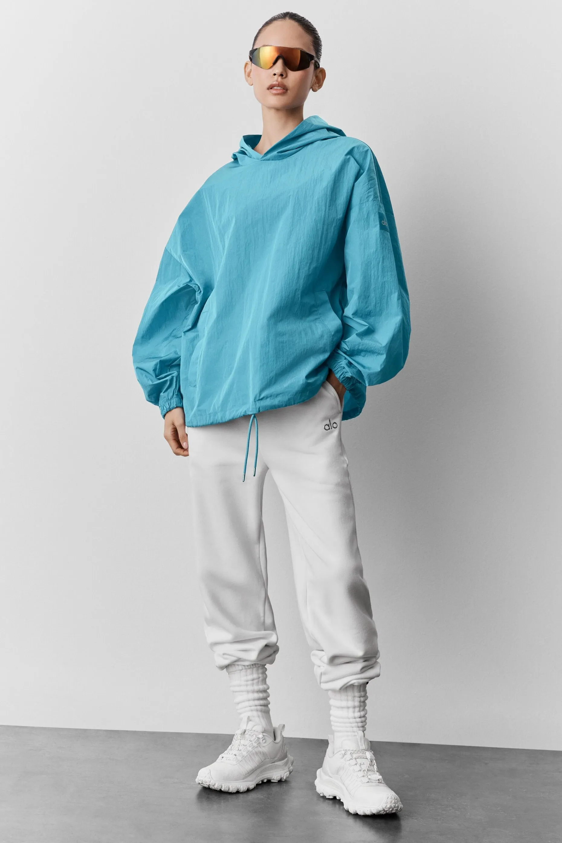 Axis Hooded Pullover - Blue Breeze sold by Alo Yoga product image thumbnail 4
