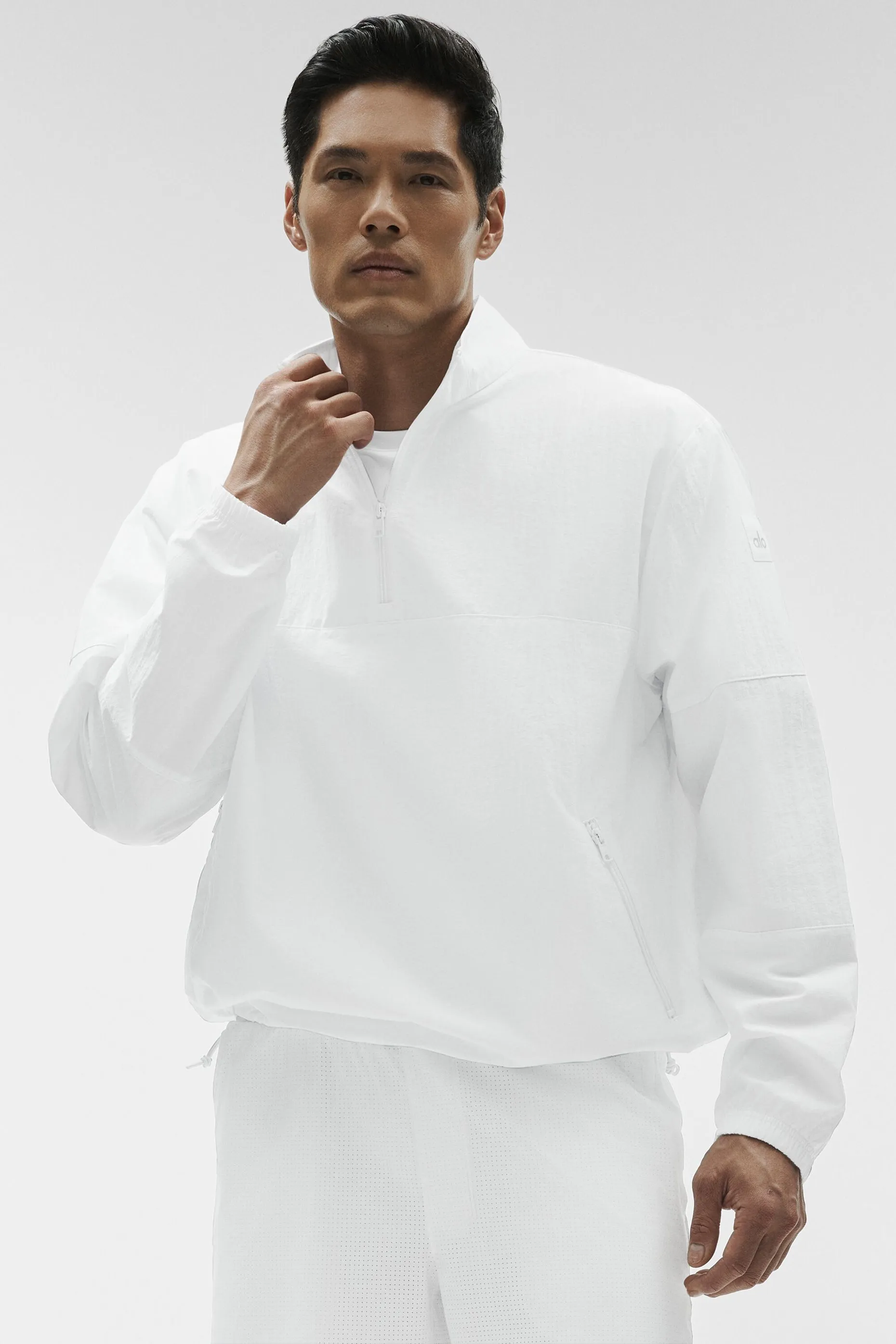 Light Weight Takeaway Track Pullover - White sold by Alo Yoga product image thumbnail 3