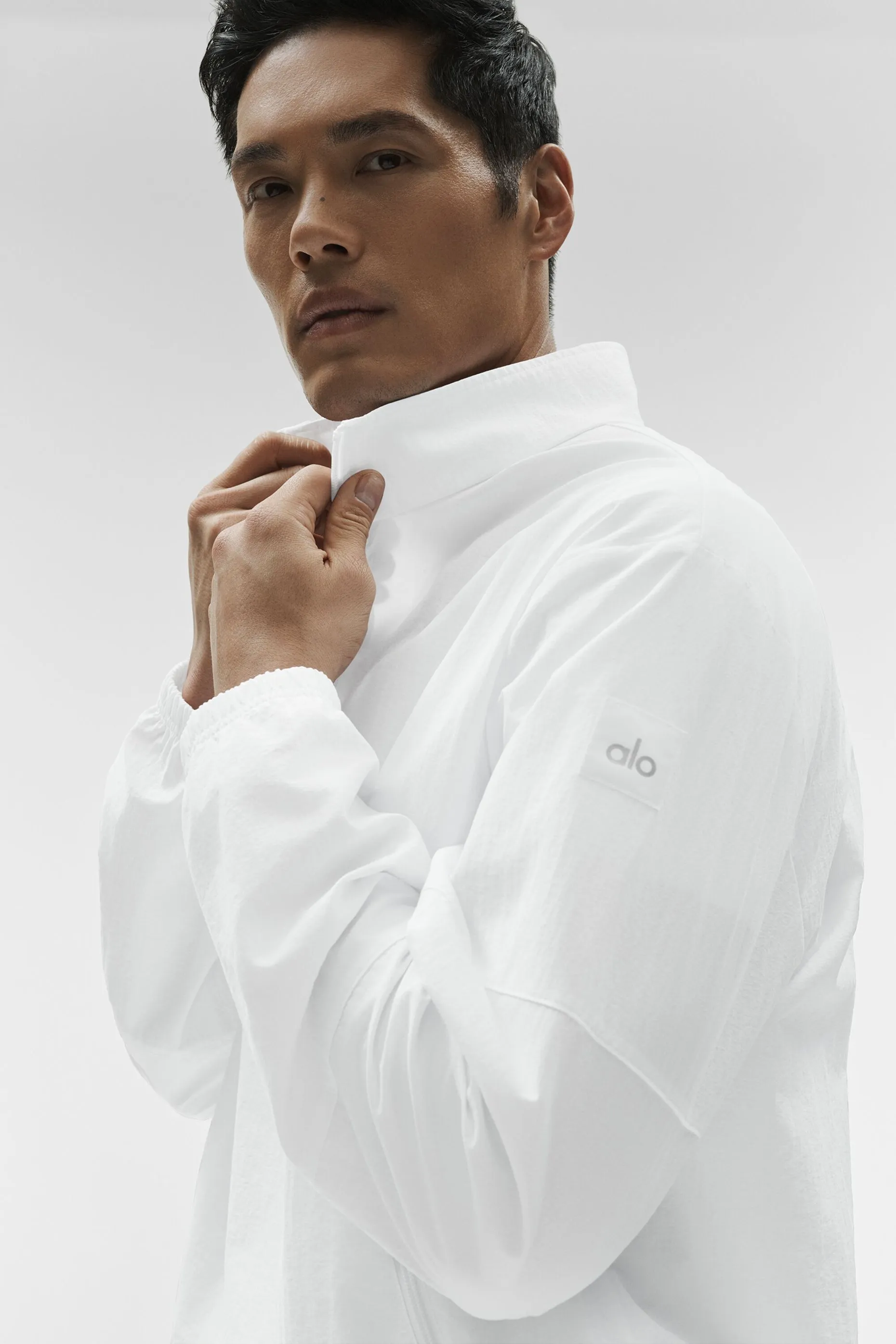Light Weight Takeaway Track Pullover - White sold by Alo Yoga product image thumbnail 5