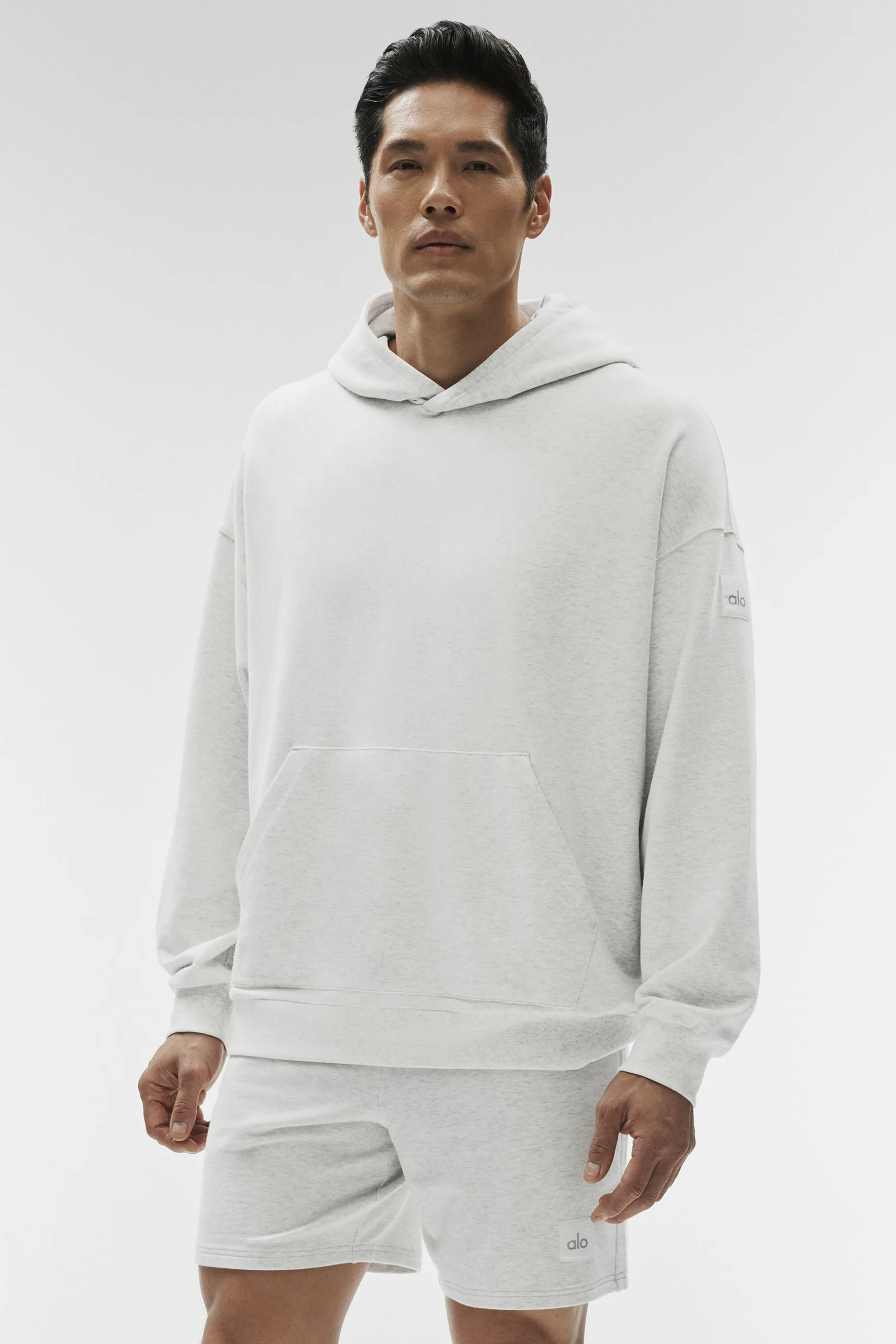Double Take Hoodie - White Heather sold by Alo Yoga