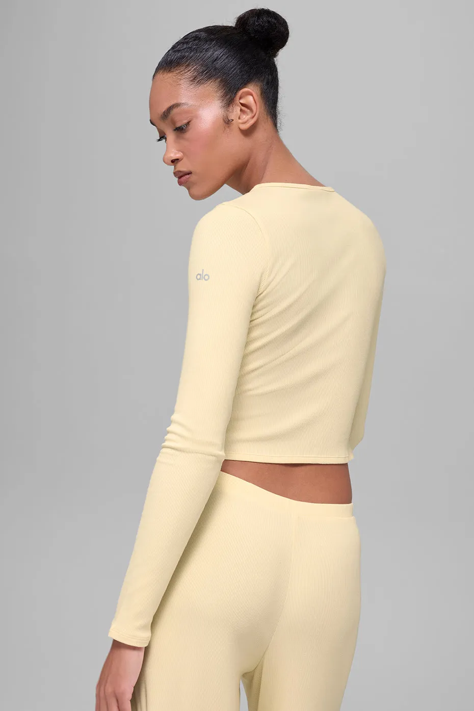 Dreamlight Long Sleeve Top - Candlelight Yellow sold by Alo Yoga product image thumbnail 2