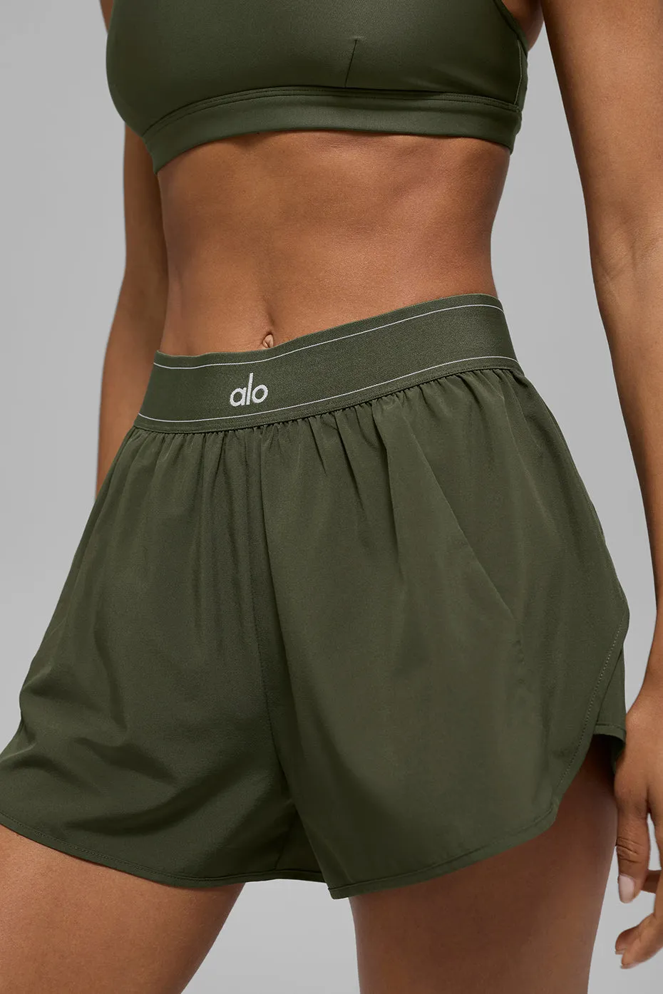 Match Point Short - Green Olive sold by Alo Yoga product image thumbnail 2