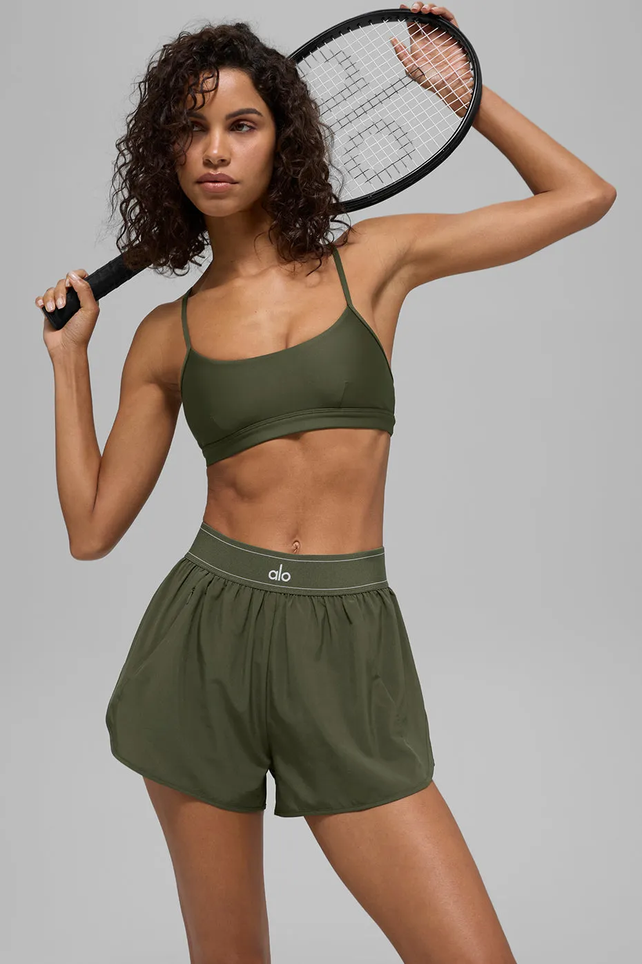 Match Point Short - Green Olive sold by Alo Yoga product image thumbnail 5