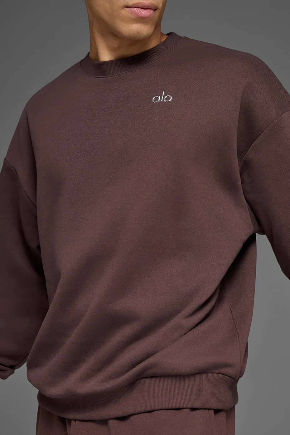 Accolade Crew Neck Pullover - Brownstone sold by Alo Yoga product image thumbnail 3