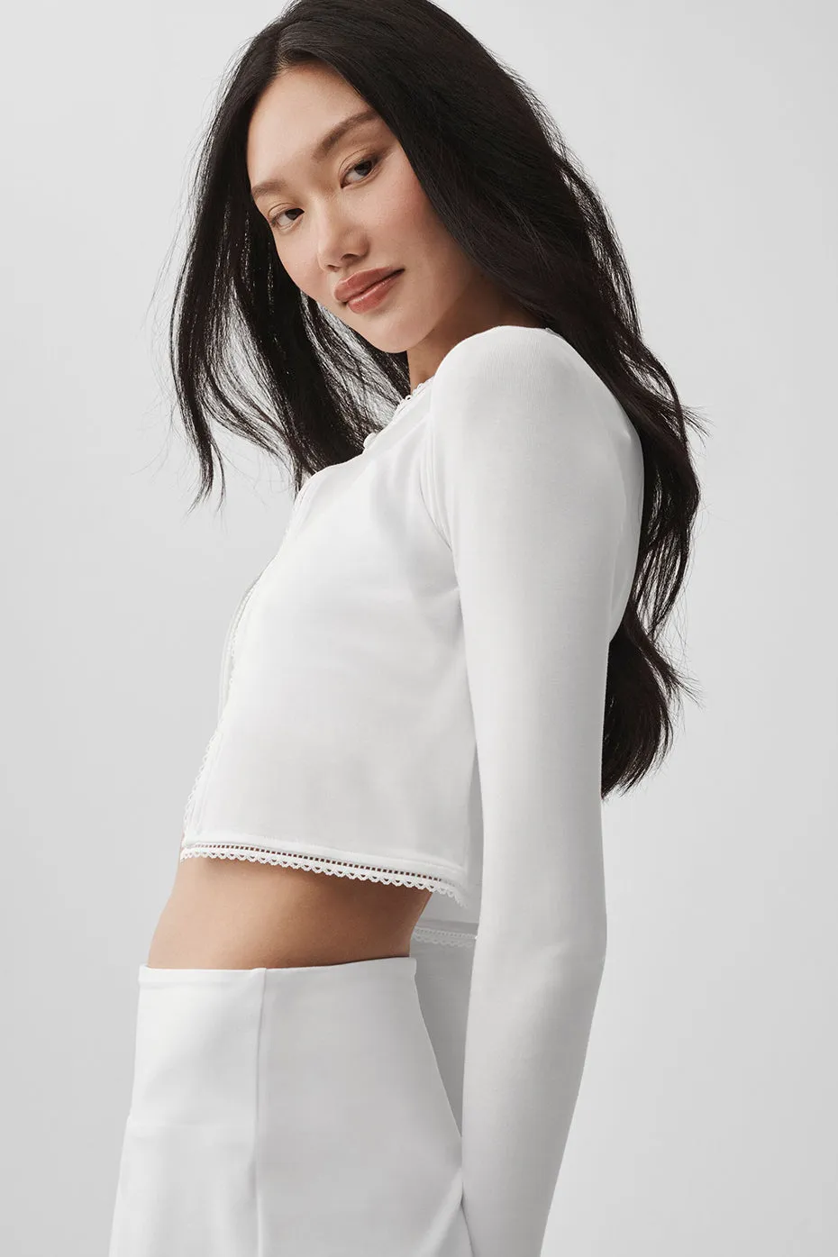 Affection Cardigan - White sold by Alo Yoga product image thumbnail 5