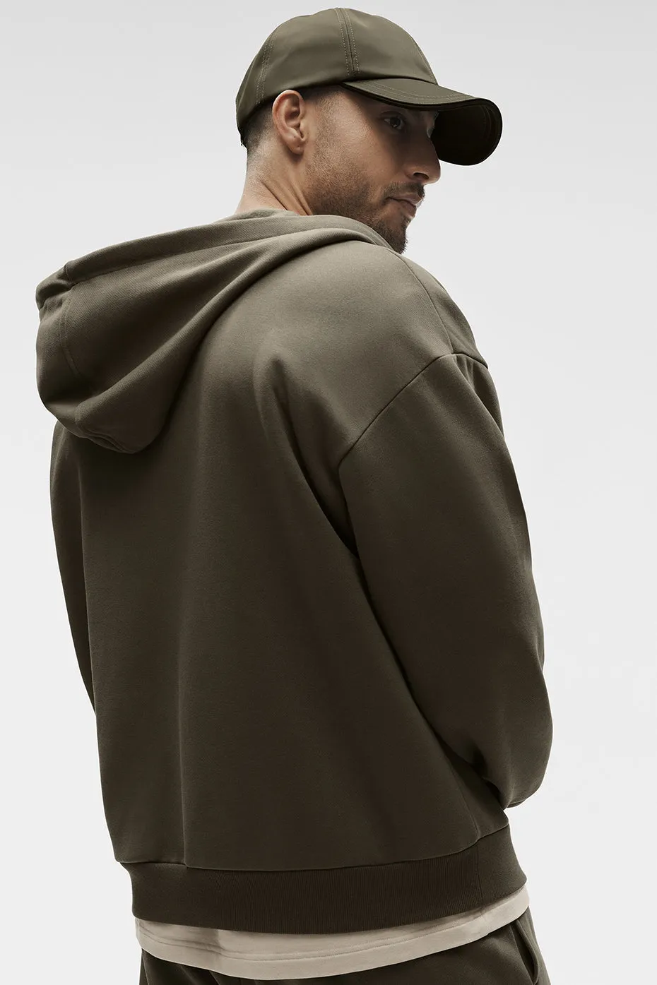 Accolade Full Zip Hoodie - Olive Tree sold by Alo Yoga product image thumbnail 2