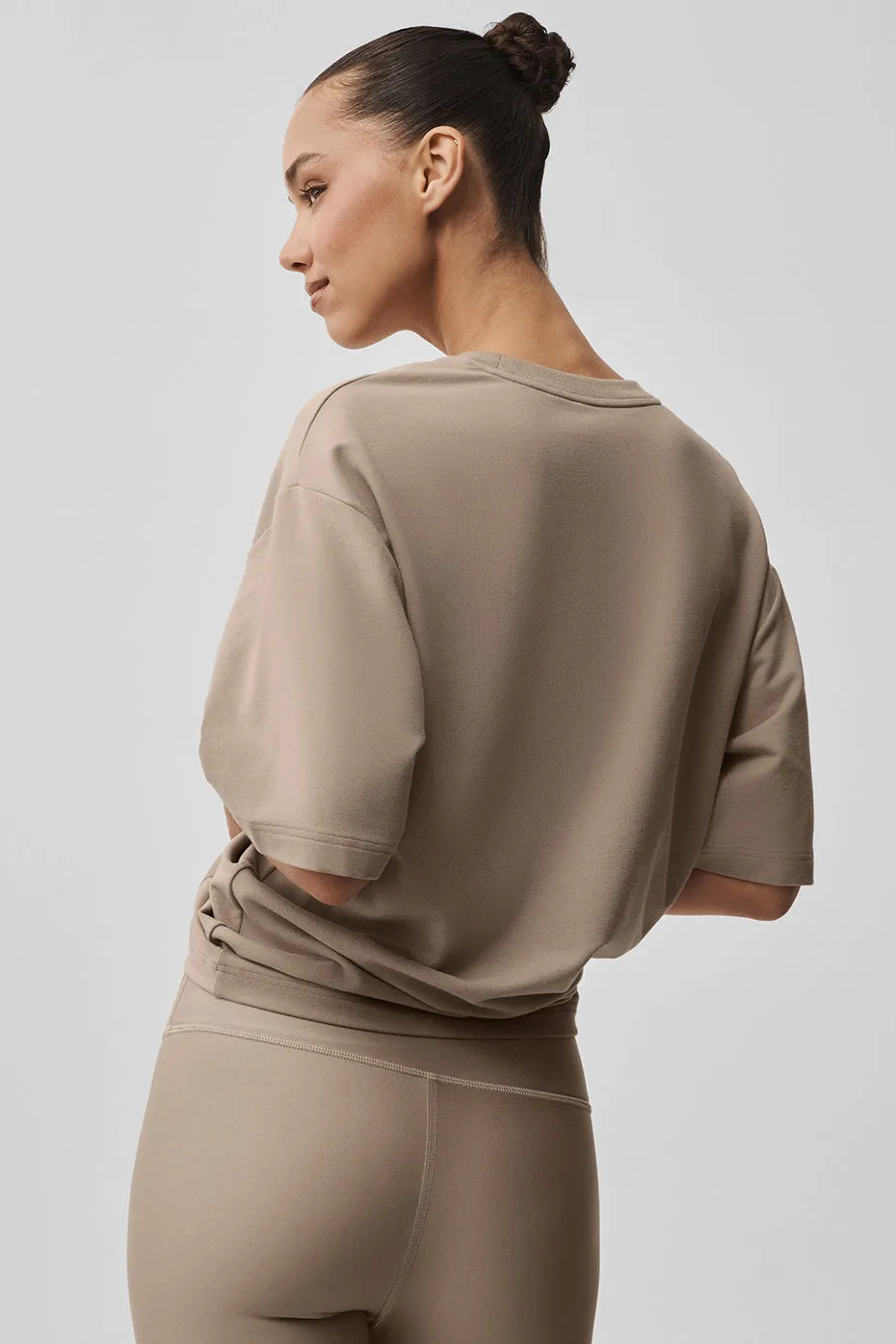 Double Take Short Sleeve - Gravel sold by Alo Yoga product image thumbnail 3