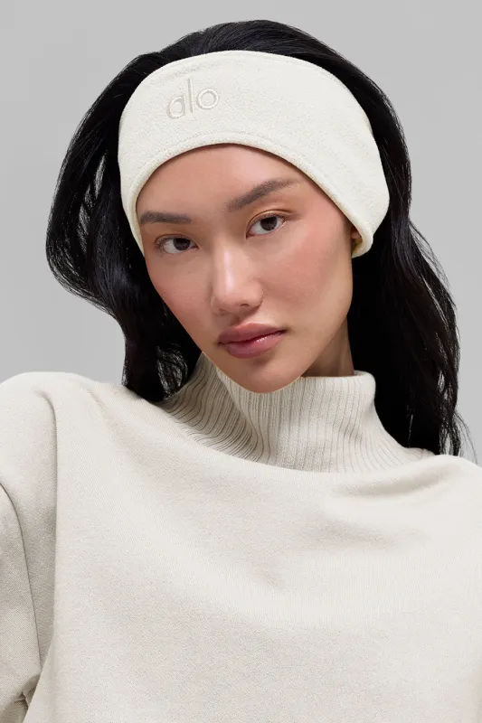 Polar Fleece Ear Warmer - Ivory made by Alo Yoga