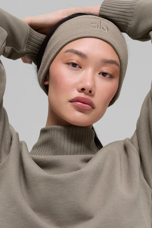 Polar Fleece Ear Warmer - Light Cocoa made by Alo Yoga