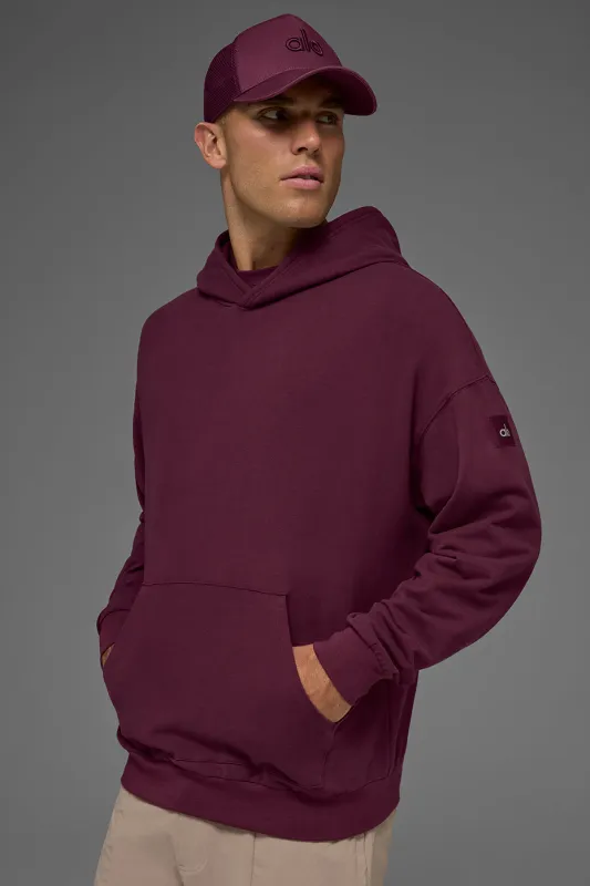 Double Take Hoodie - Burgundy made by Alo Yoga