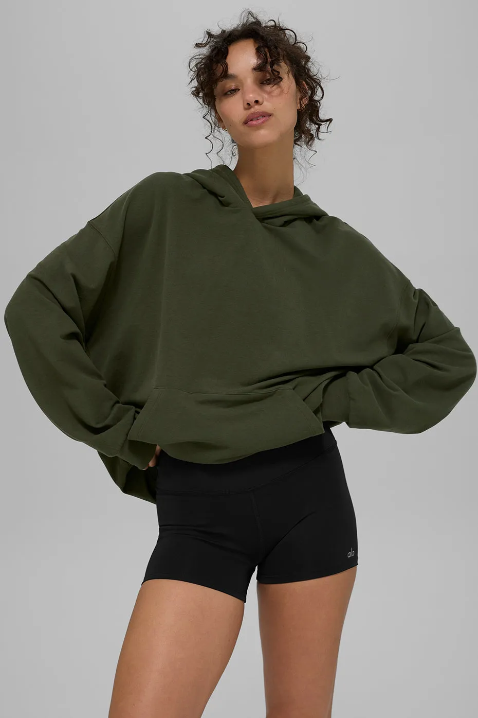 Double Take Hoodie - Green Olive sold by Alo Yoga