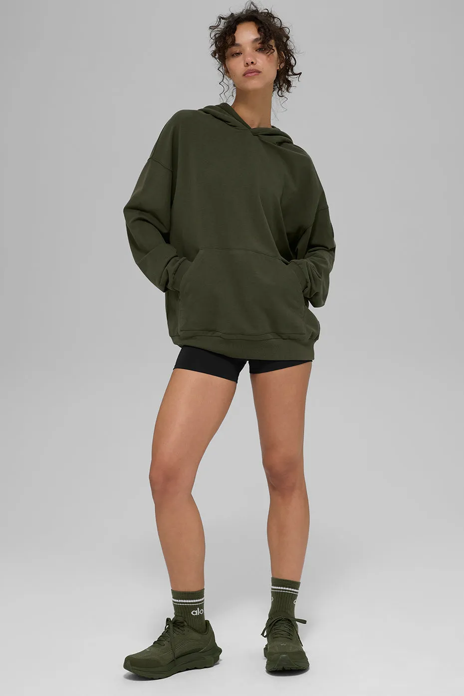 Double Take Hoodie - Green Olive sold by Alo Yoga product image thumbnail 5