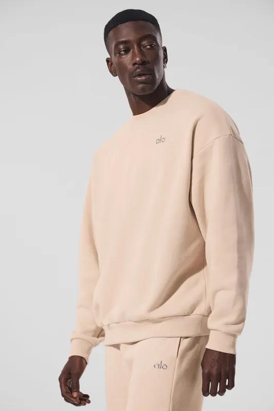 Accolade Crew Neck Pullover - Macadamia made by Alo Yoga