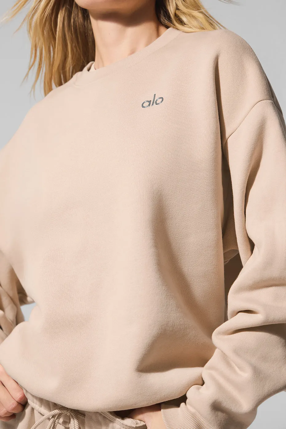 Accolade Crew Neck Pullover - Macadamia sold by Alo Yoga product image thumbnail 2