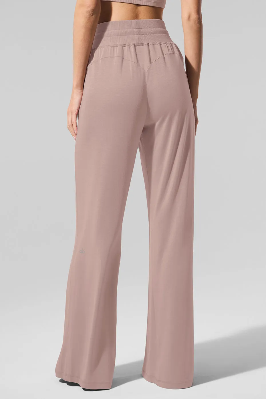 Semi-Sheer Delicate Lounge Flare Pant - Taupe sold by Alo Yoga product image thumbnail 3