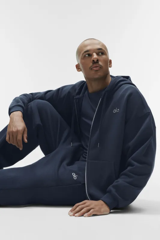 Accolade Full Zip Hoodie - Navy made by Alo Yoga