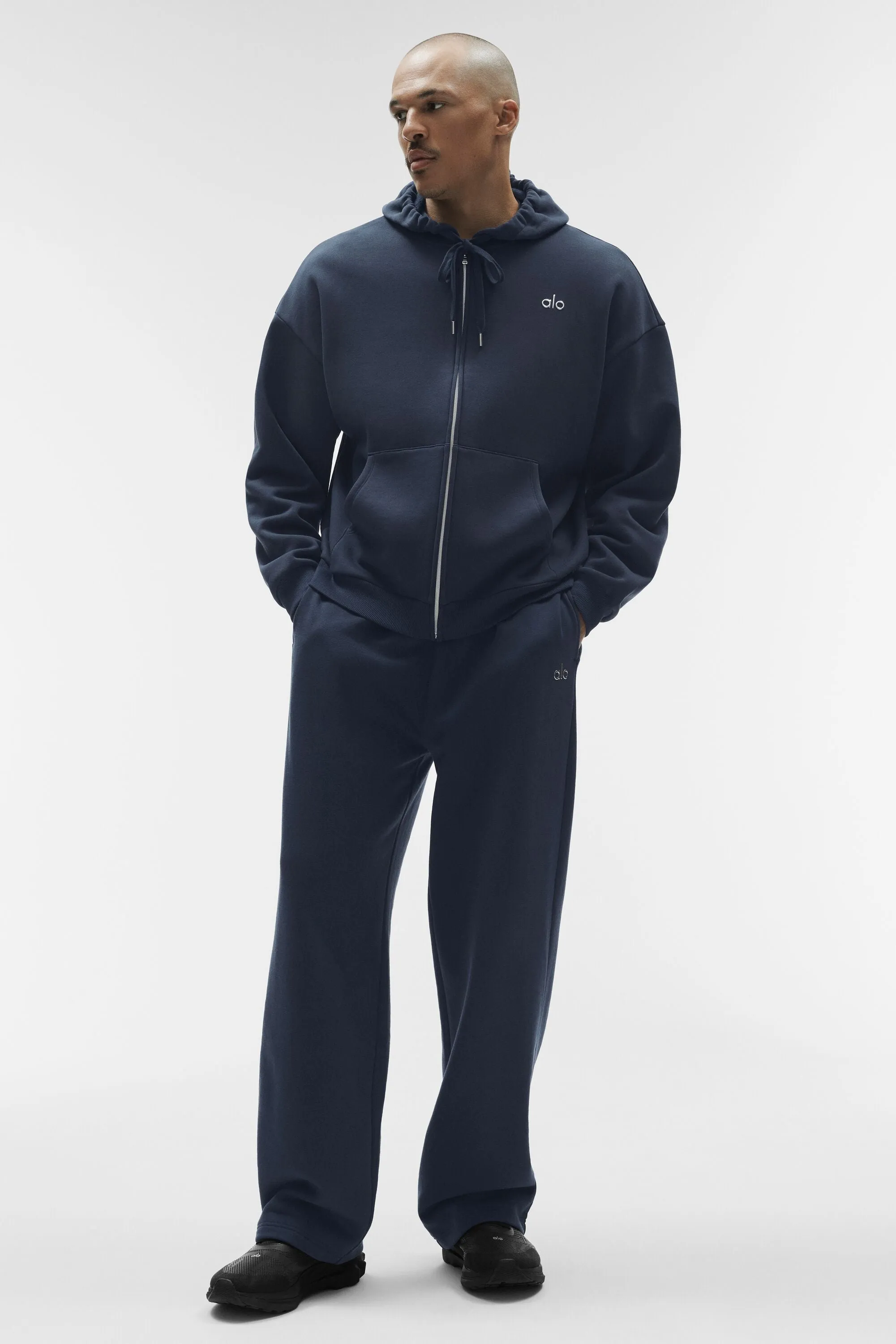 Accolade Full Zip Hoodie - Navy sold by Alo Yoga product image thumbnail 4