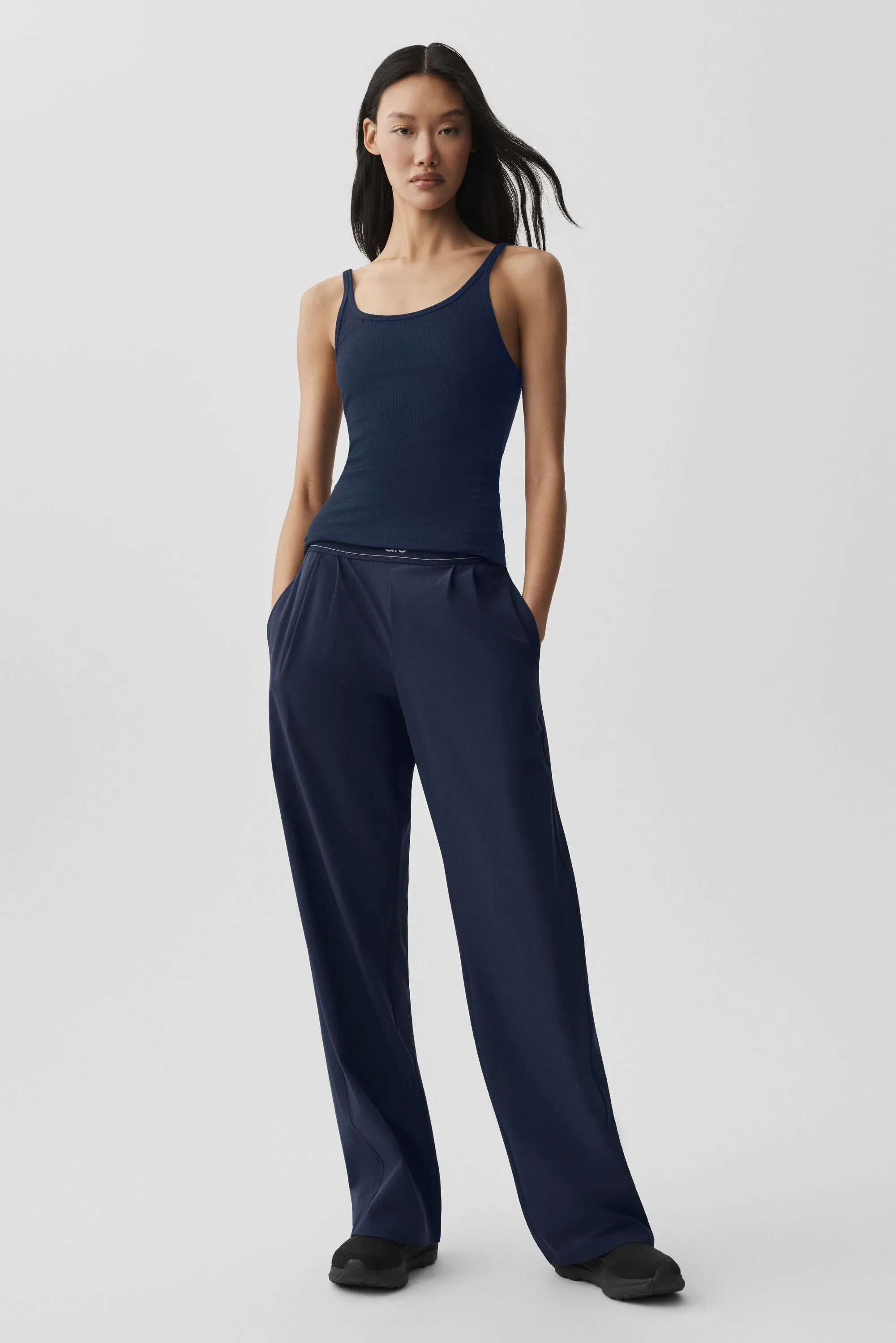 Ribbed Adore Tank - Navy sold by Alo Yoga product image thumbnail 4
