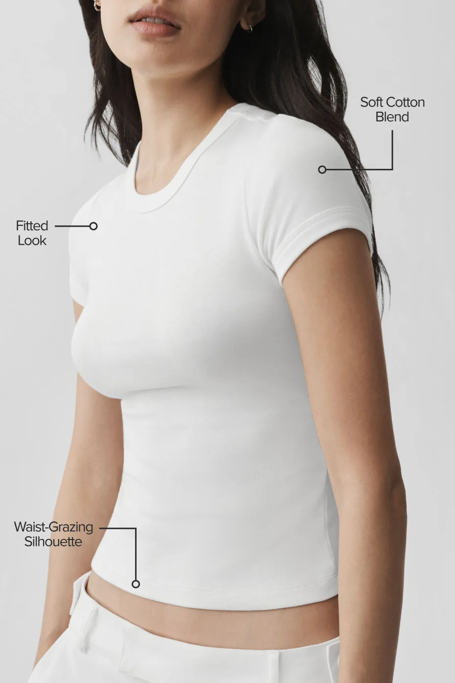 Timeless Tee - White sold by Alo Yoga product image thumbnail 2