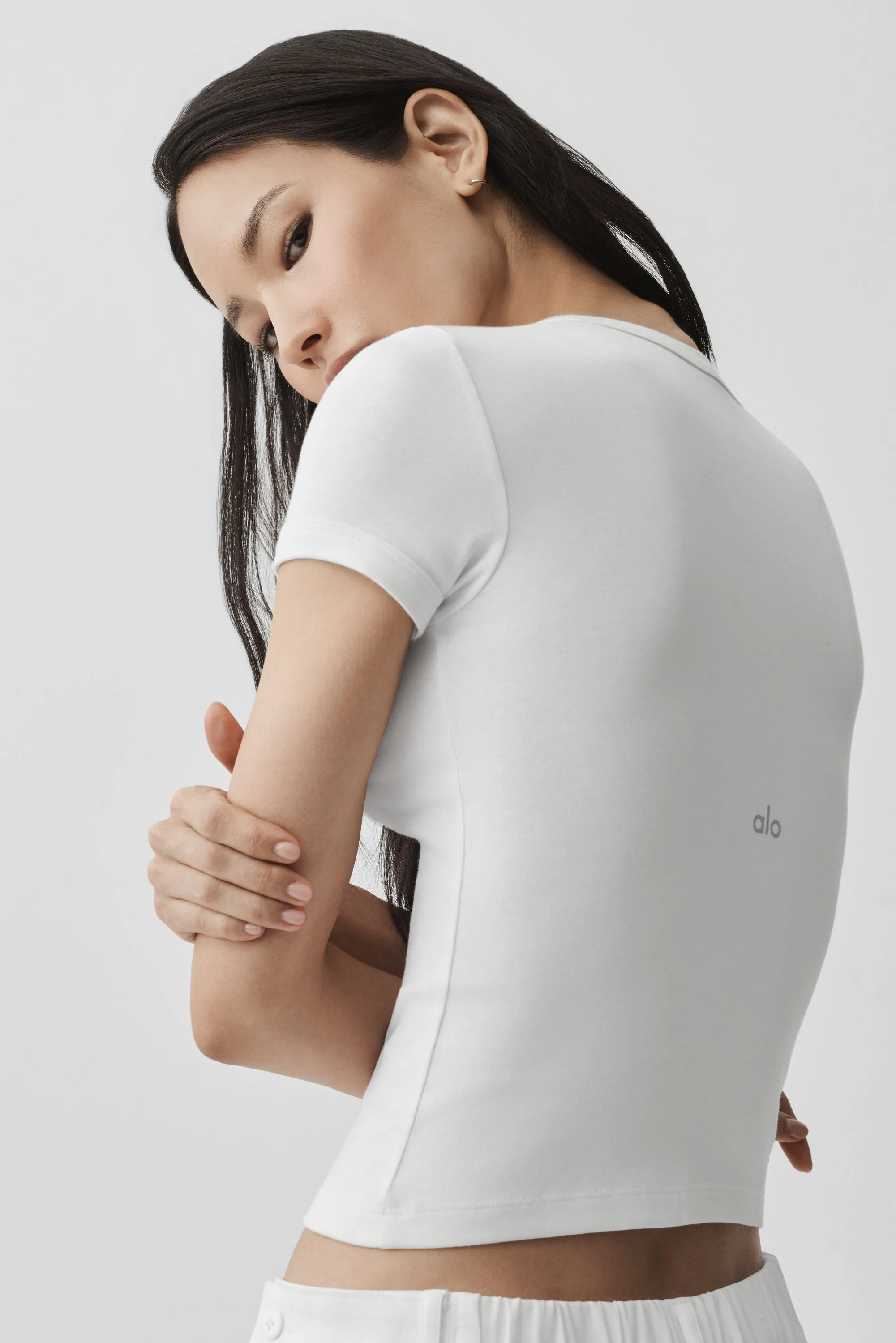Timeless Tee - White sold by Alo Yoga product image thumbnail 3