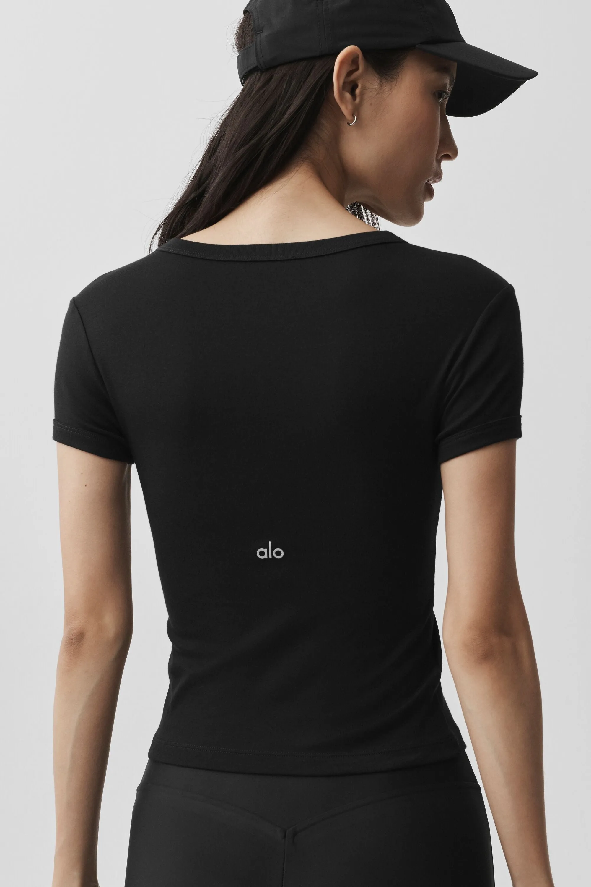 Timeless Tee - Black sold by Alo Yoga product image thumbnail 3