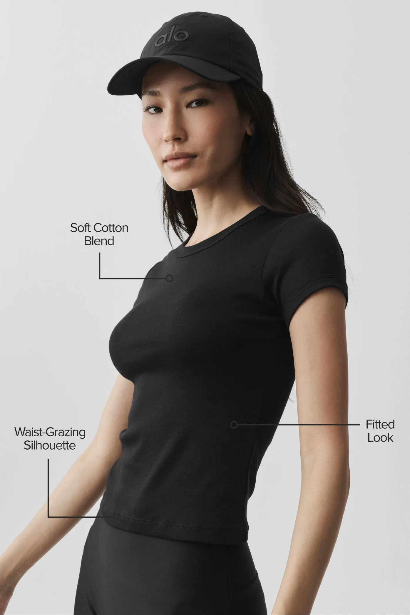 Timeless Tee - Black sold by Alo Yoga product image thumbnail 2